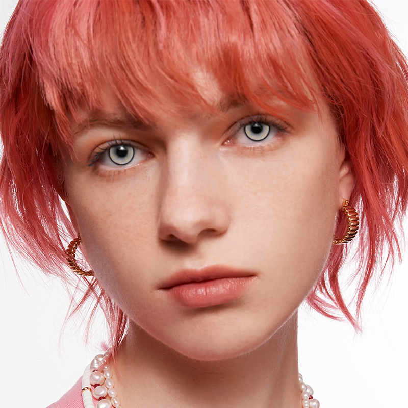 NEBULALENS Golden Amber Yearly Prescription Colored Contact Lenses - NEBULALENS