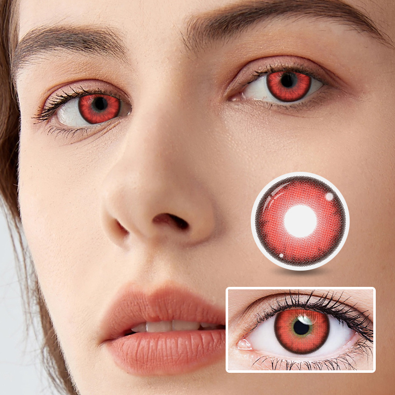 NEBULALENS Fire Dance Red Colored Contact Lenses - NEBULALENS