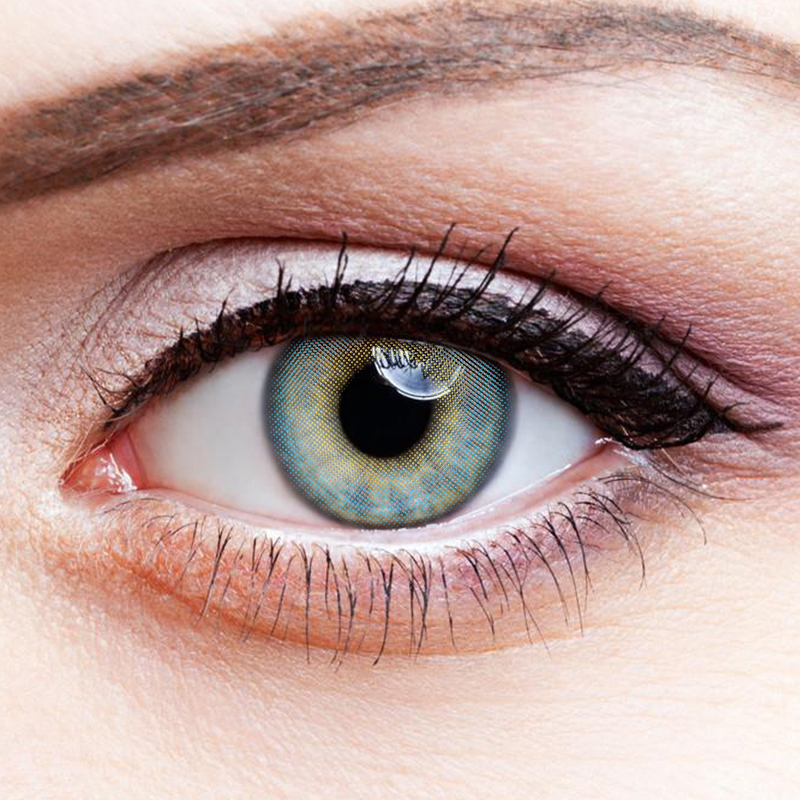 NEBULALENS 4D High-Gloss Blue Yearly Prescription Colored Contact Lenses - NEBULALENS