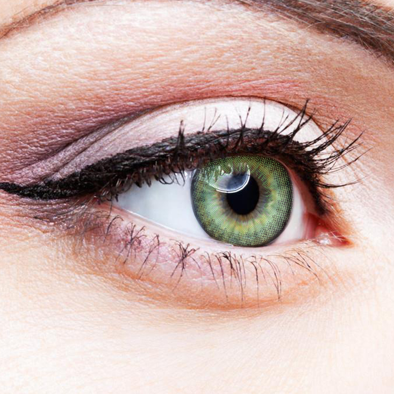 NEBULALENS Honey Fruit Green Yearly Prescription Colored Contact Lenses - NEBULALENS