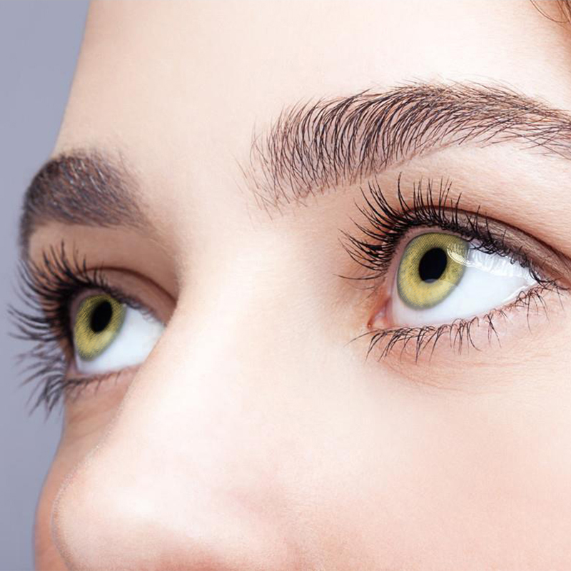 NEBULALENS Small Bulb Brown Yearly Prescription Colored Contact Lenses - NEBULALENS