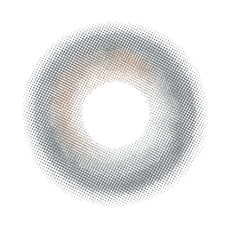 NEBULALENS Hazy Gray Coffee Yearly Prescription Colored Contact Lenses - NEBULALENS