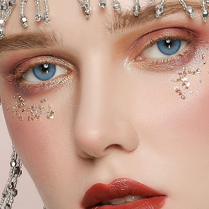 NEBULALENS Little Devil Blue Colored Contact Lenses - NEBULALENS