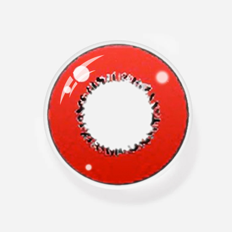 NEBULALENS Harajuku Storm Red Yearly Prescription Colored Contact Lenses - NEBULALENS