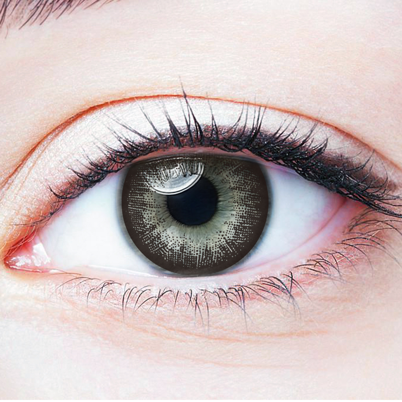 NEBULALENS Big Eyes Black Yearly Prescription Colored Contact Lenses - NEBULALENS