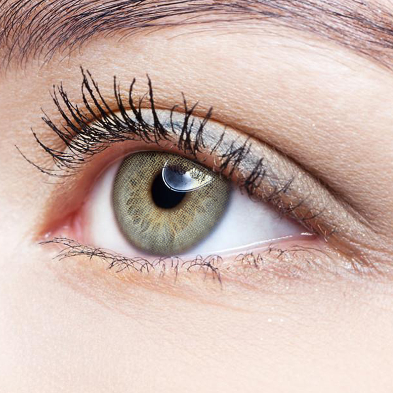 NEBULALENS Hepburn Green Yearly Prescription Colored Contact Lenses - NEBULALENS