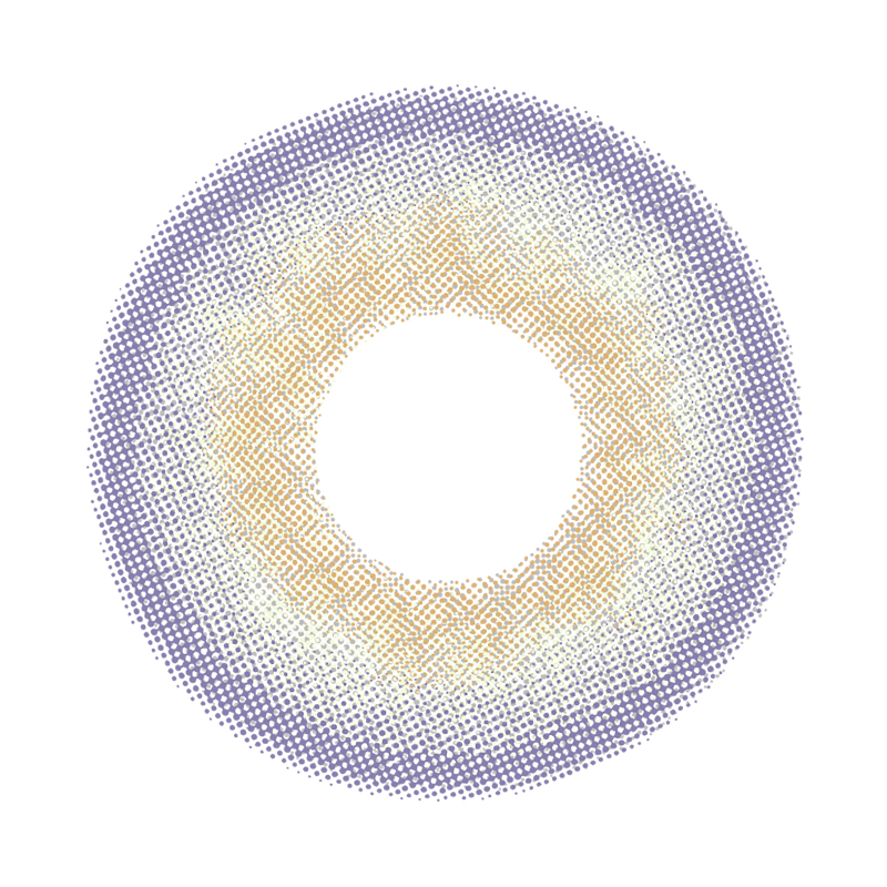 NEBULALENS Violet Flower Purple Yearly Prescription Colored Contact Lenses - NEBULALENS