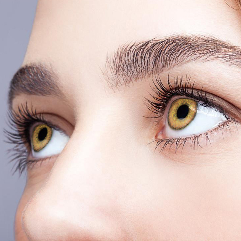 NEBULALENS Oban Brown Yearly Prescription Colored Contact Lenses - NEBULALENS