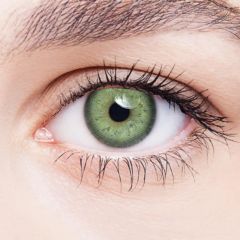 NEBULALENS Polaris Green Yearly Prescription Colored Contacts（0.00） - NEBULALENS