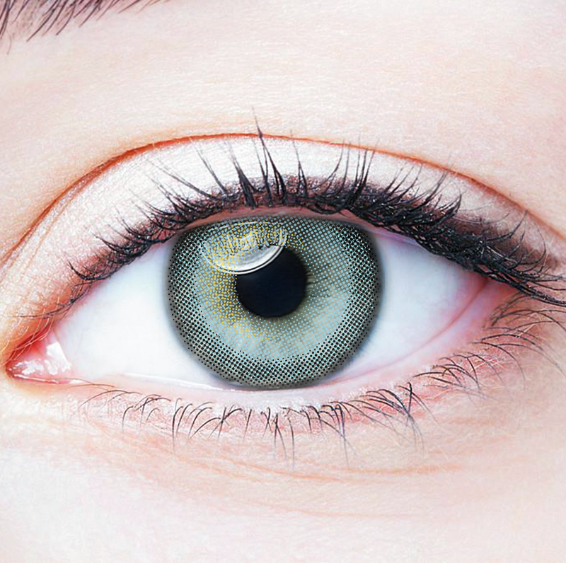 NEBULALENS Custard Blue Yearly Prescription Colored Contact Lenses - NEBULALENS