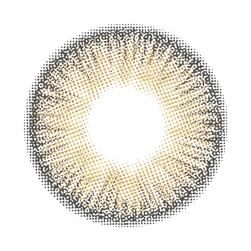 NEBULALENS Small Pineapple Brown Yearly Prescription Colored Contact Lenses - NEBULALENS