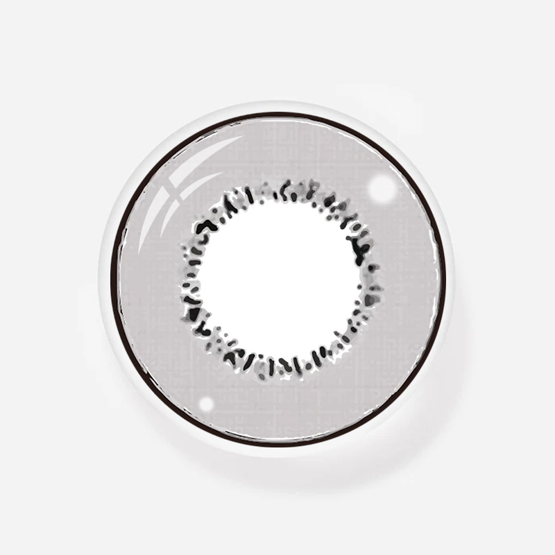 NEBULALENS Harajuku Storm Gray Yearly Prescription Colored Contact Lenses - NEBULALENS