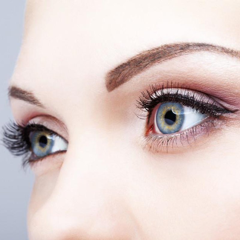 NEBULALENS Mermaid Tear Blue Yearly Prescription Colored Contact Lenses - NEBULALENS