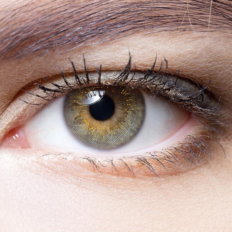 NEBULALENS Gem Tear Brown Yearly Prescription Colored Contact Lenses - NEBULALENS