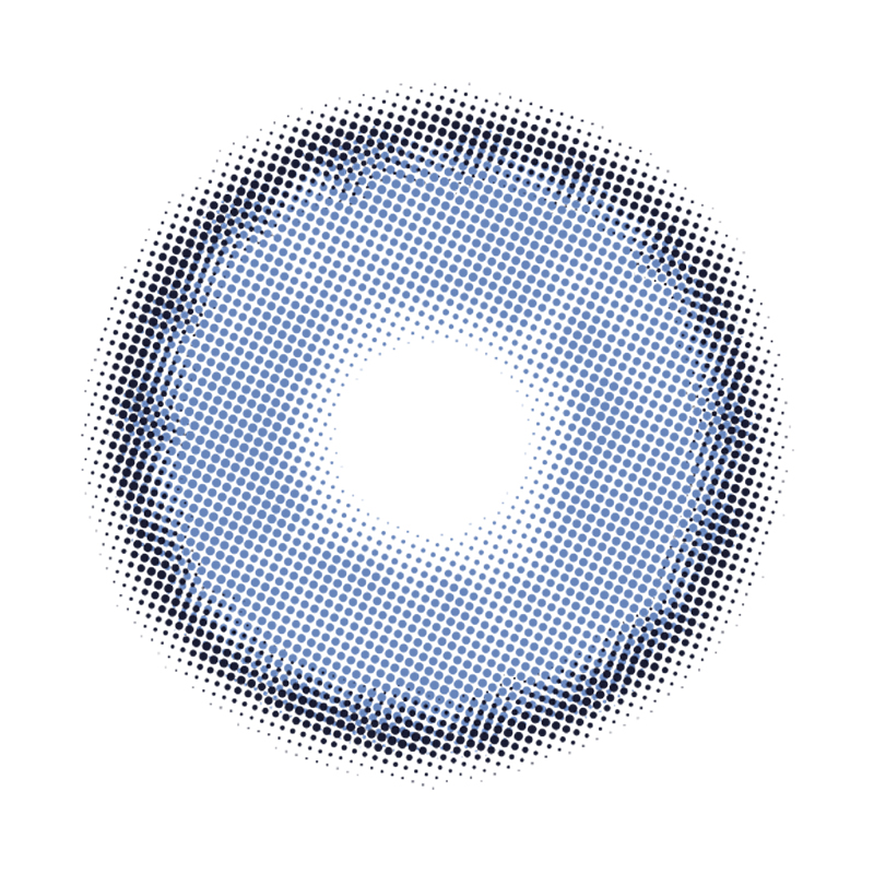 NEBULALENS Empty Mountain Base Blue Yearly Prescription Colored Contact Lenses - NEBULALENS