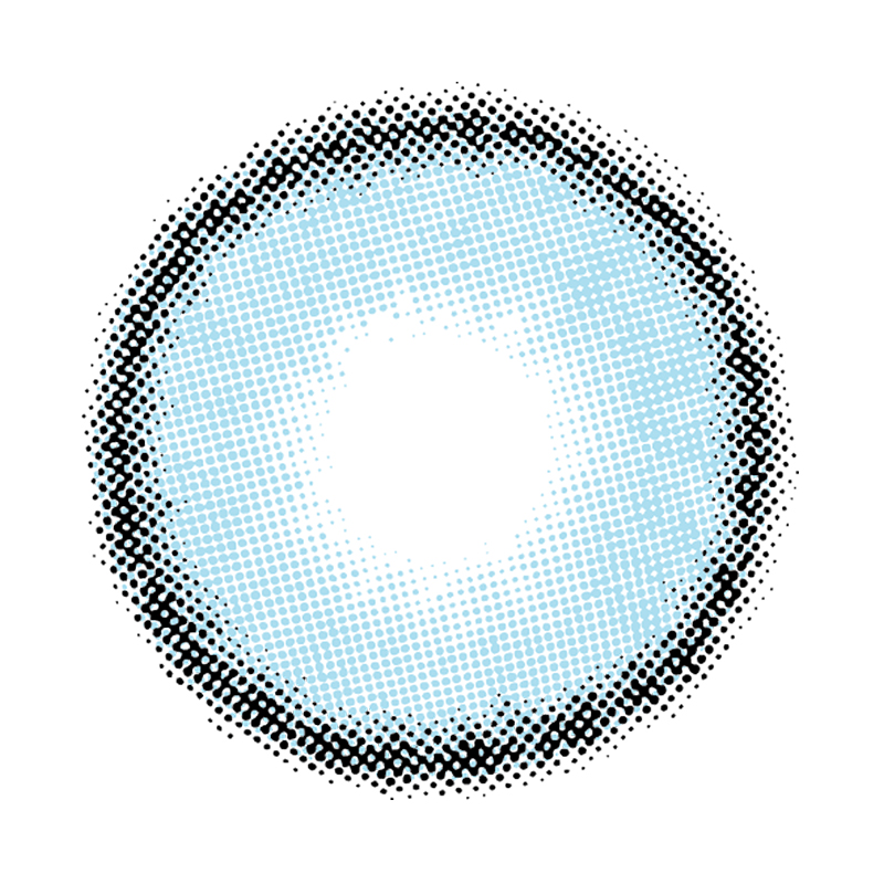 NEBULALENS Mint Blue Yearly Prescription Colored Contact Lenses - NEBULALENS