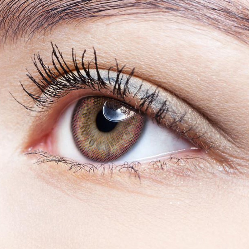 NEBULALENS Jade Chocolate Yearly Prescription Colored Contact Lenses - NEBULALENS