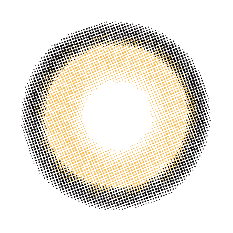 NEBULALENS Fragrant Honey Brown Yearly Prescription Colored Contact Lenses - NEBULALENS