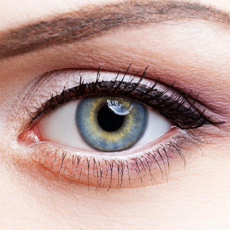 NEBULALENS Mermaid Tear Blue Yearly Prescription Colored Contact Lenses - NEBULALENS
