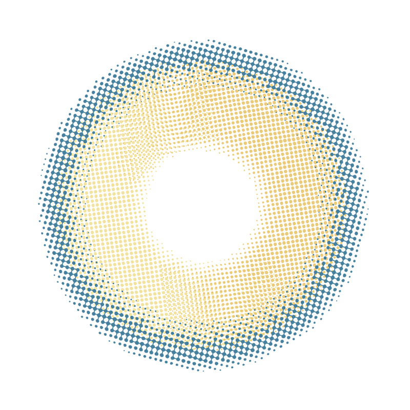 NEBULALENS Golden Sunset Yearly Prescription Colored Contact Lenses - NEBULALENS