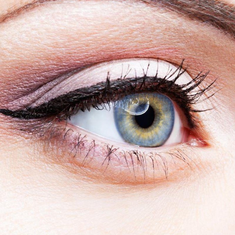 NEBULALENS Mermaid Tear Blue Yearly Prescription Colored Contact Lenses - NEBULALENS