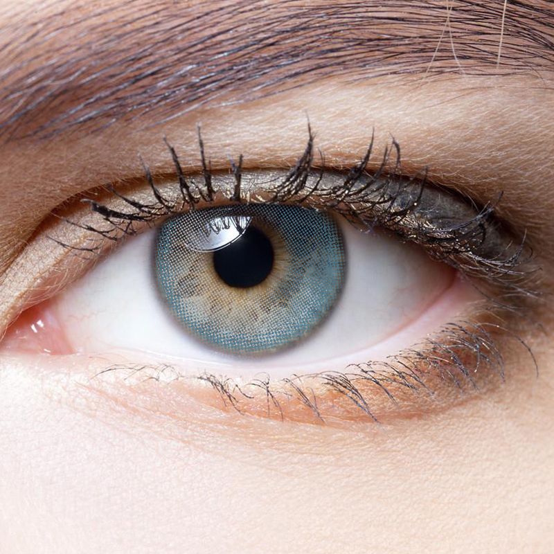 NEBULALENS Silver Sky Crescent Yearly Prescription Colored Contact Lenses - NEBULALENS