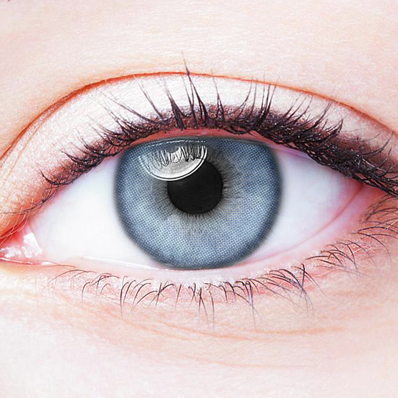 NEBULALENS Butterfly Love Blue Yearly Prescription Colored Contacts - NEBULALENS