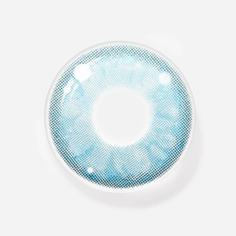 NEBULALENS Emerald Blue Yearly Prescription Colored Contact Lenses - NEBULALENS