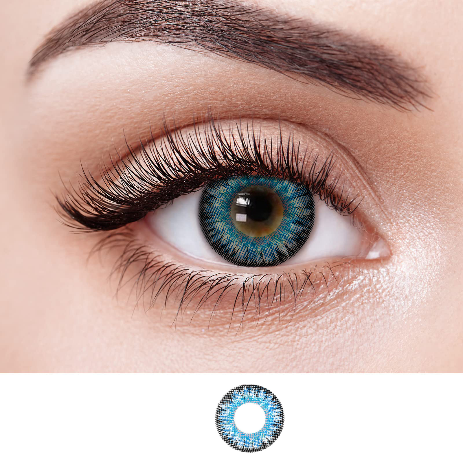 NEBULALENS Milk Powder Colored Contact Lenses - NEBULALENS