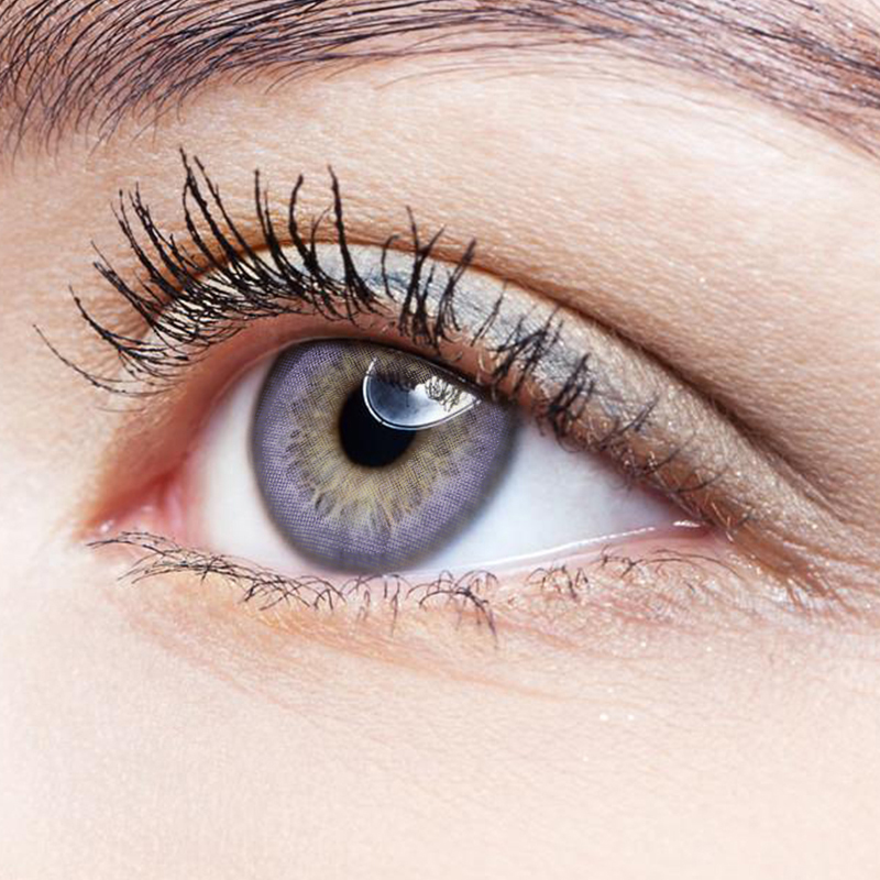 NEBULALENS Hepburn Purple Yearly Prescription Colored Contact Lenses - NEBULALENS