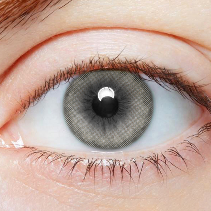 NEBULALENS Golden Dragon Fish Gray Half Yearly Prescription Colored Contacts - NEBULALENS