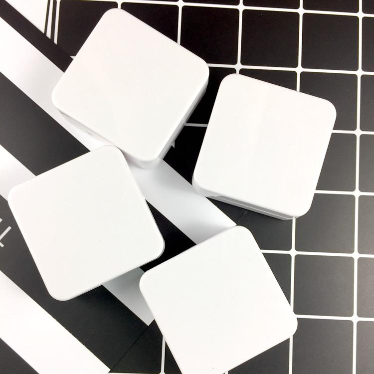 White Small Square Contact Lens Box - NEBULALENS