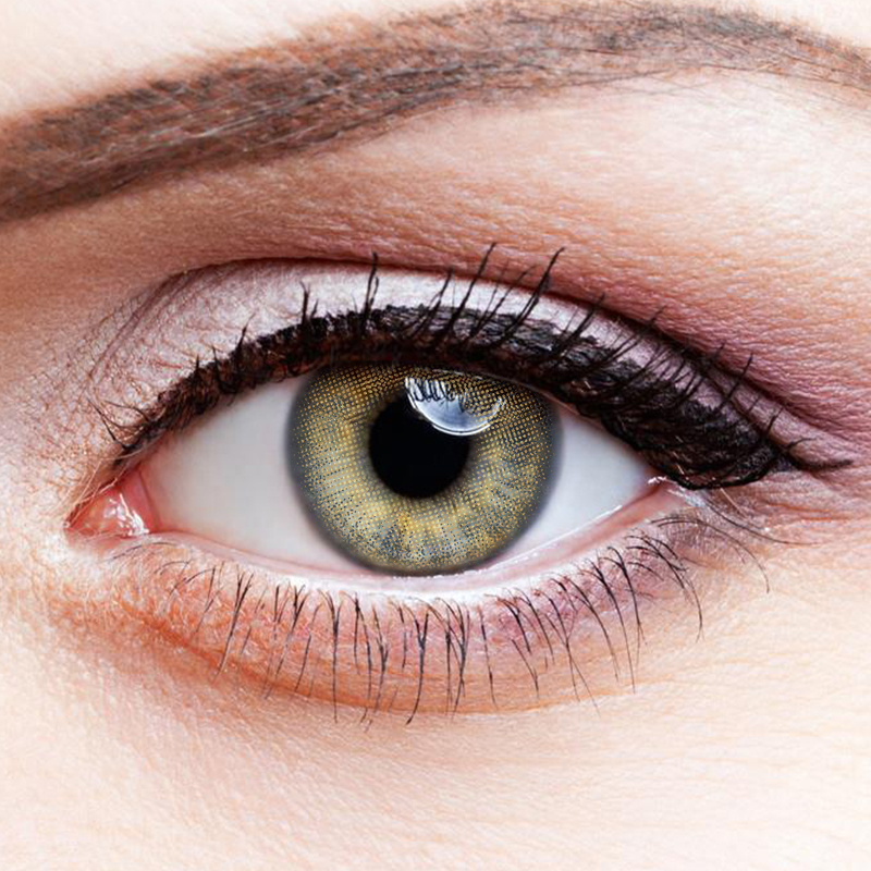 NEBULALENS Small Pineapple Brown Yearly Prescription Colored Contact Lenses - NEBULALENS