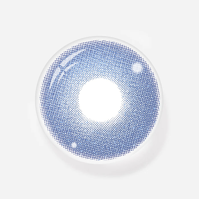 NEBULALENS Tears Blue Yearly Prescription Colored Contact Lenses - NEBULALENS