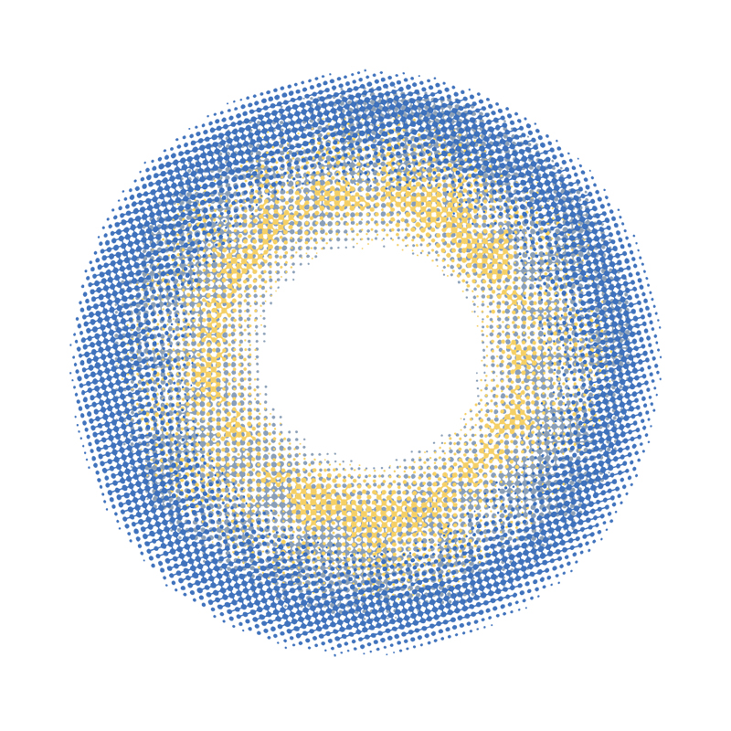 NEBULALENS Mermaid Tear Blue Yearly Prescription Colored Contact Lenses - NEBULALENS