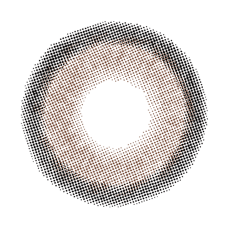 NEBULALENS Fragrant Chocolate Yearly Prescription Colored Contact Lenses - NEBULALENS