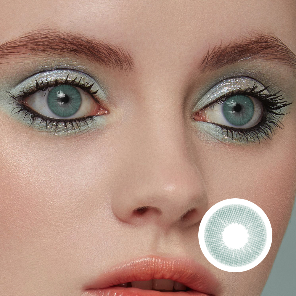 NEBULALENS Bluish Charm Yearly Prescription Colored Contact Lenses - NEBULALENS