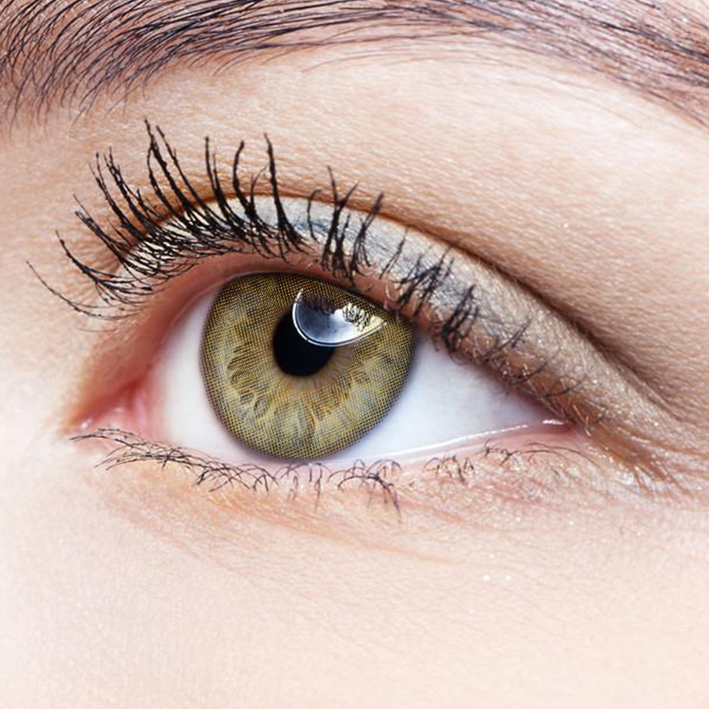 NEBULALENS Jade Brown Yearly Prescription Colored Contact Lenses - NEBULALENS