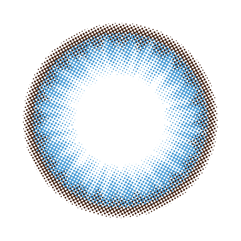 NEBULALENS Louis Blue Yearly Prescription Colored Contact Lenses - NEBULALENS