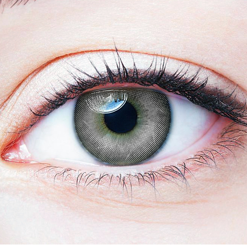 NEBULALENS Water Wave Gray Yearly Prescription Colored Contact Lenses - NEBULALENS