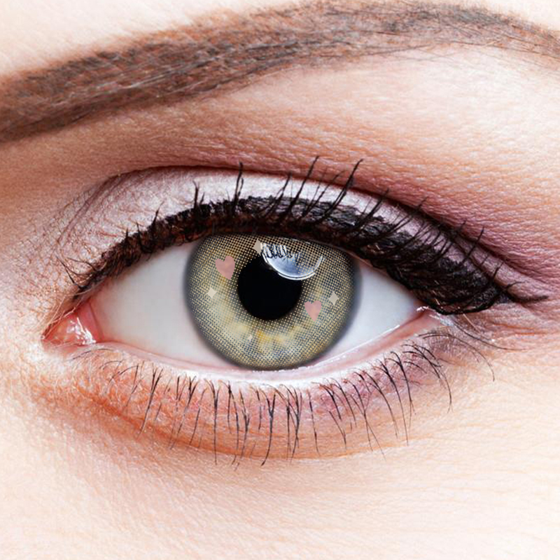 NEBULALENS Heart Yearly Prescription Colored Contact Lenses - NEBULALENS