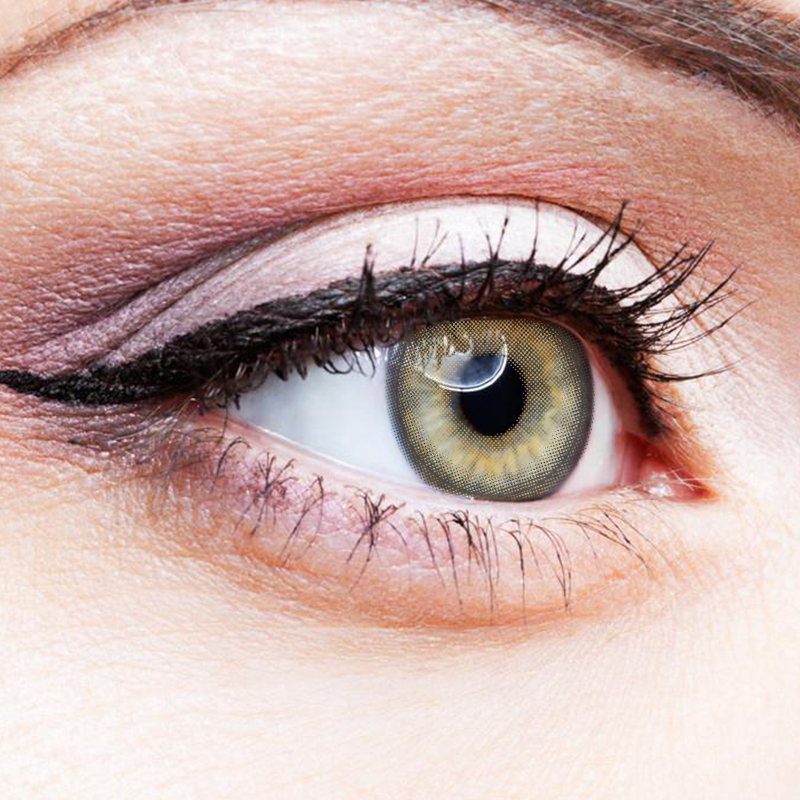 NEBULALENS Pear Brown Yearly Prescription Colored Contact Lenses - NEBULALENS