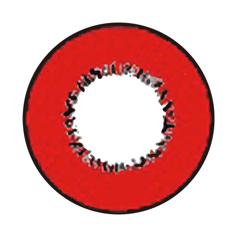 NEBULALENS Harajuku Storm Red Yearly Prescription Colored Contact Lenses - NEBULALENS