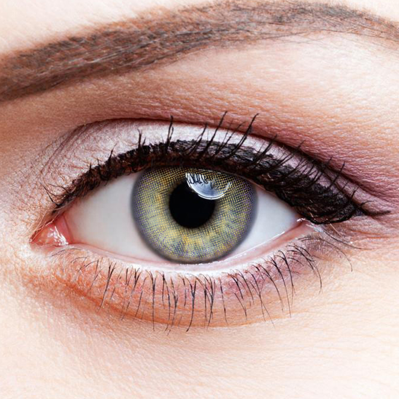 NEBULALENS Small Pineapple Green Yearly Prescription Colored Contact Lenses - NEBULALENS