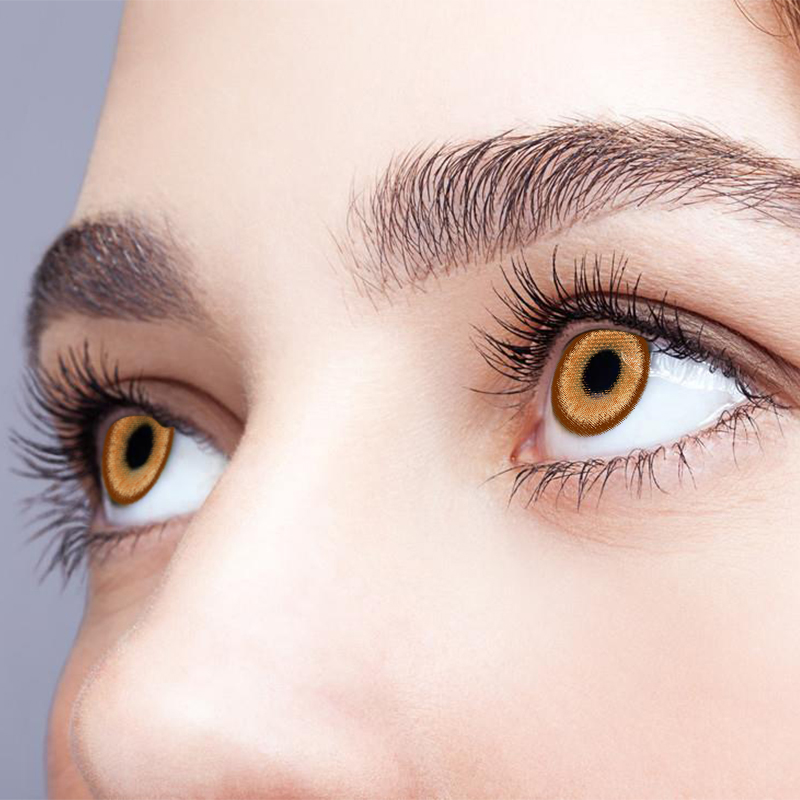 NEBULALENS Hot Blooded Brown Colored Contact Lenses - NEBULALENS