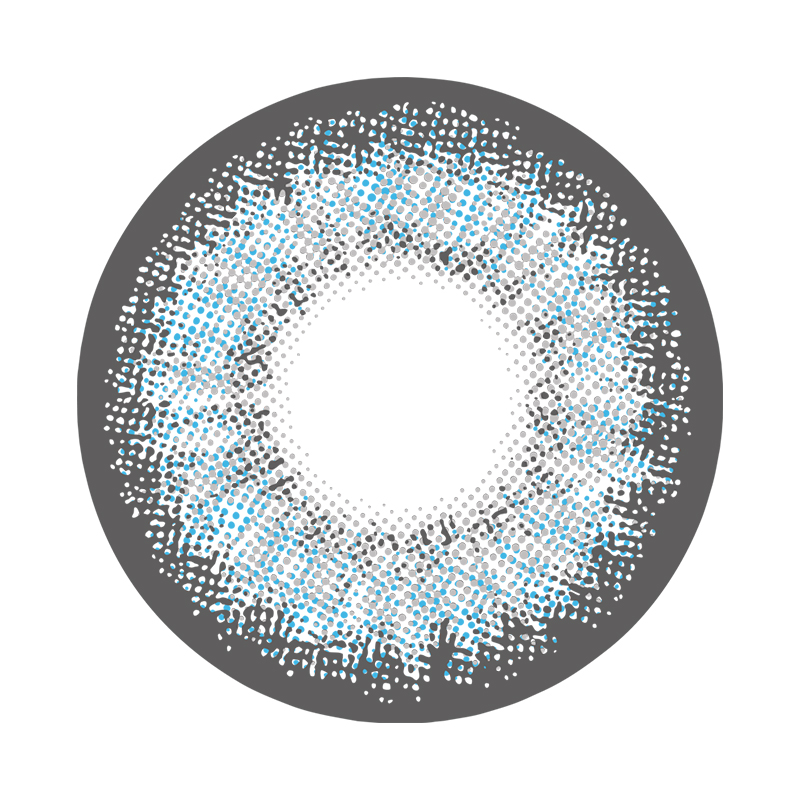 NEBULALENS Black Goat Gray Yearly Prescription Colored Contact Lenses - NEBULALENS