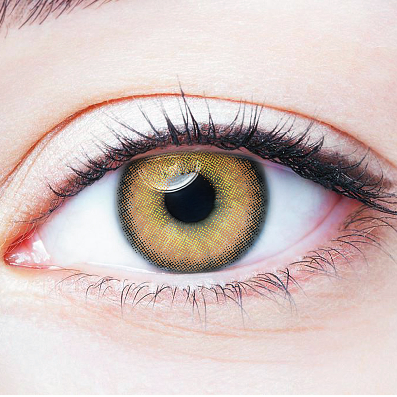 NEBULALENS Oban Brown Yearly Prescription Colored Contact Lenses - NEBULALENS