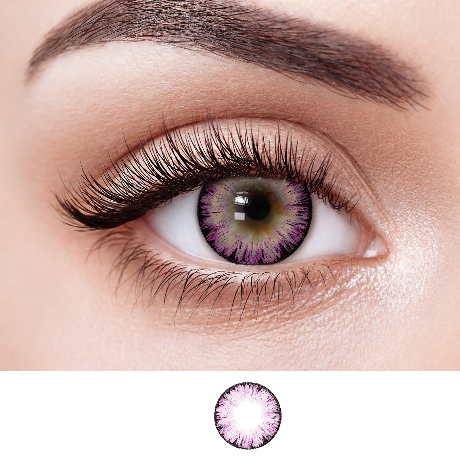 NEBULALENS Big Eyed Girl Colored Contact Lenses - NEBULALENS