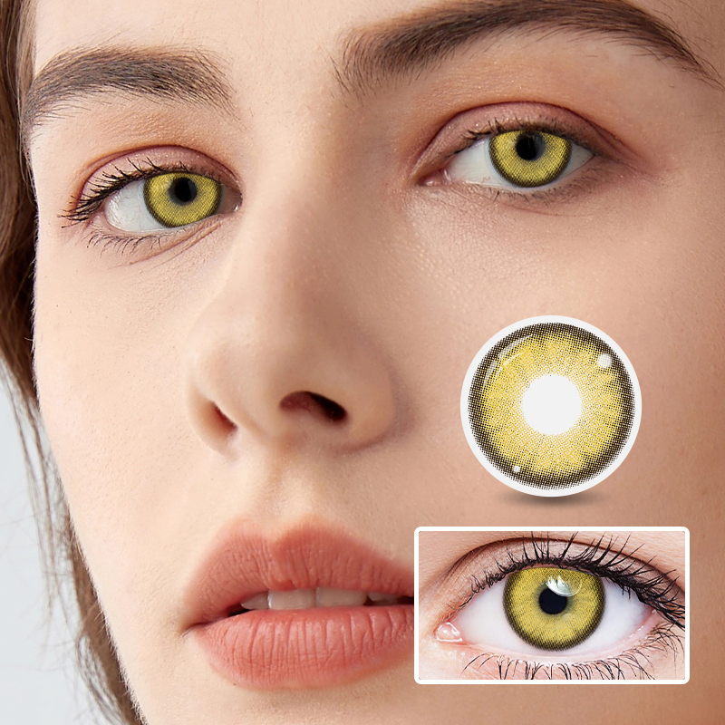 NEBULALENS Big Gold Nugget Colored Contact Lenses - NEBULALENS
