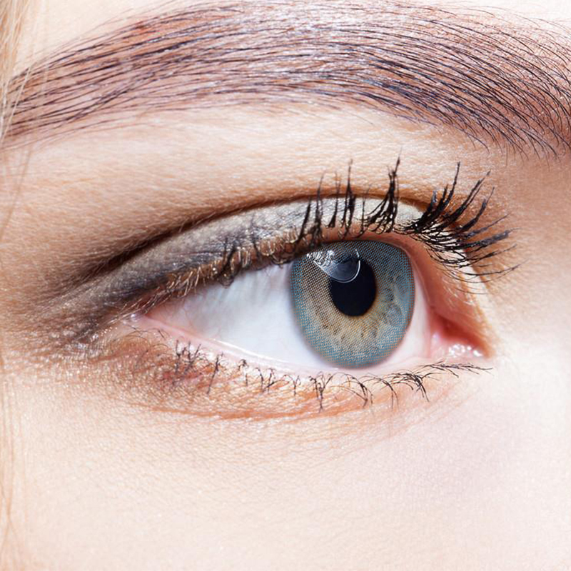 NEBULALENS Silver Sky Crescent Yearly Prescription Colored Contact Lenses - NEBULALENS